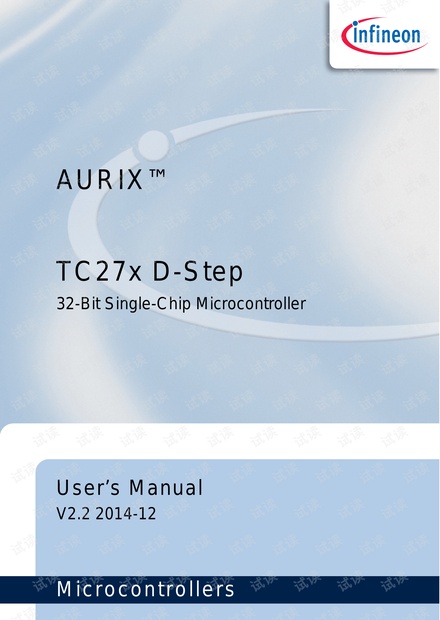 英飞凌AURIX TC27x D-Step芯片用户手册(Infineon-TC27x_D-step-UM-v02_02-EN.pdf)图片